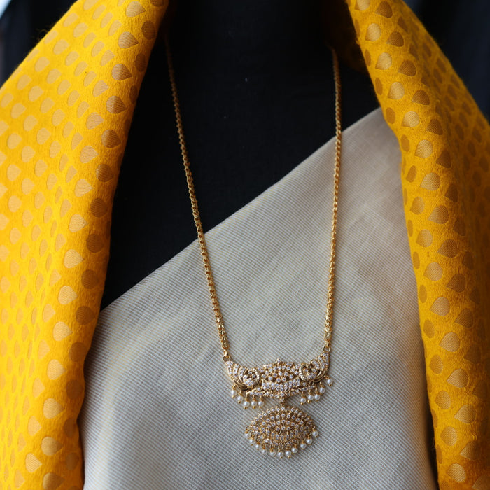 Heritage gold plated padakam necklace HP289