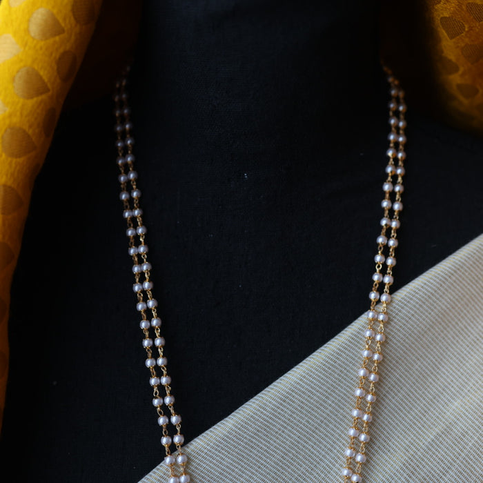 Heritage gold plated pearl padakam necklace HP286