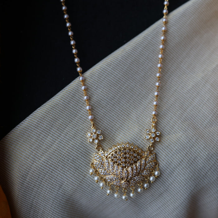 Heritage gold plated padakam necklace HP2344
