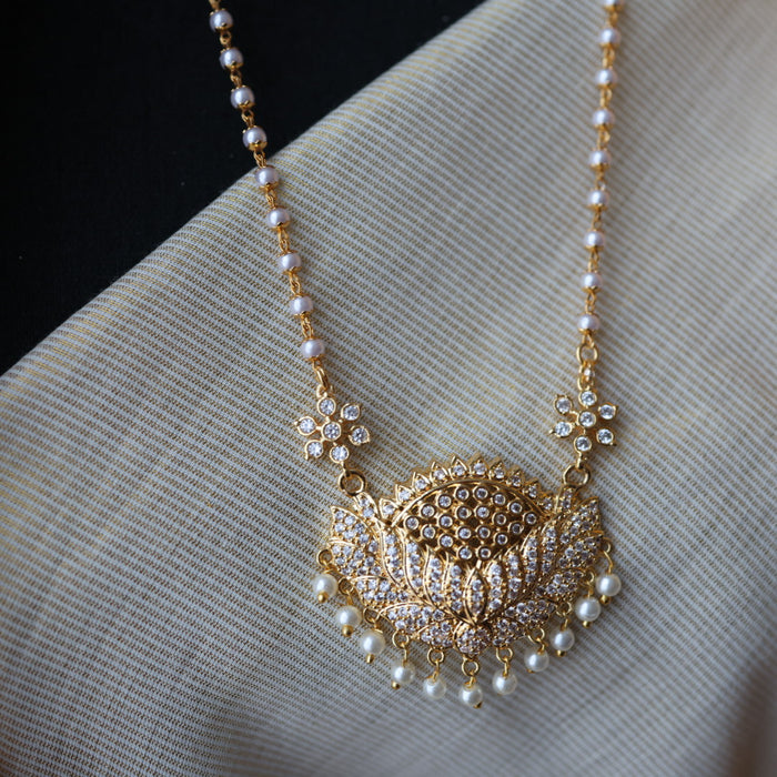 Heritage gold plated padakam necklace HP2344