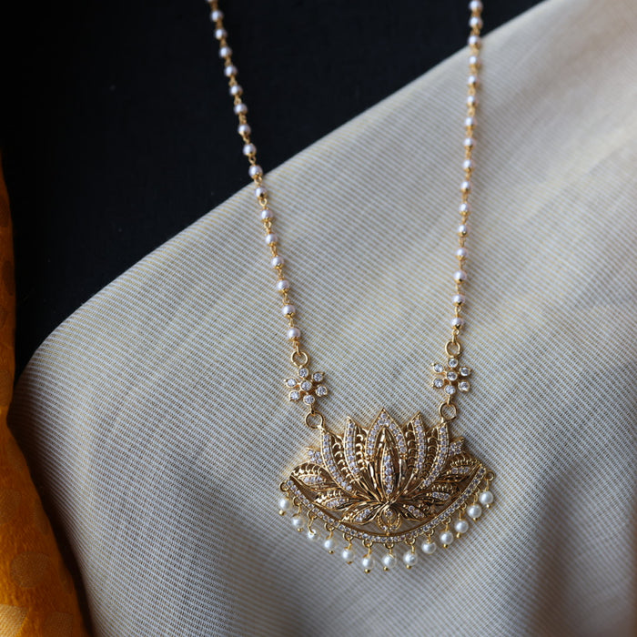 Heritage gold plated padakam necklace HP2455