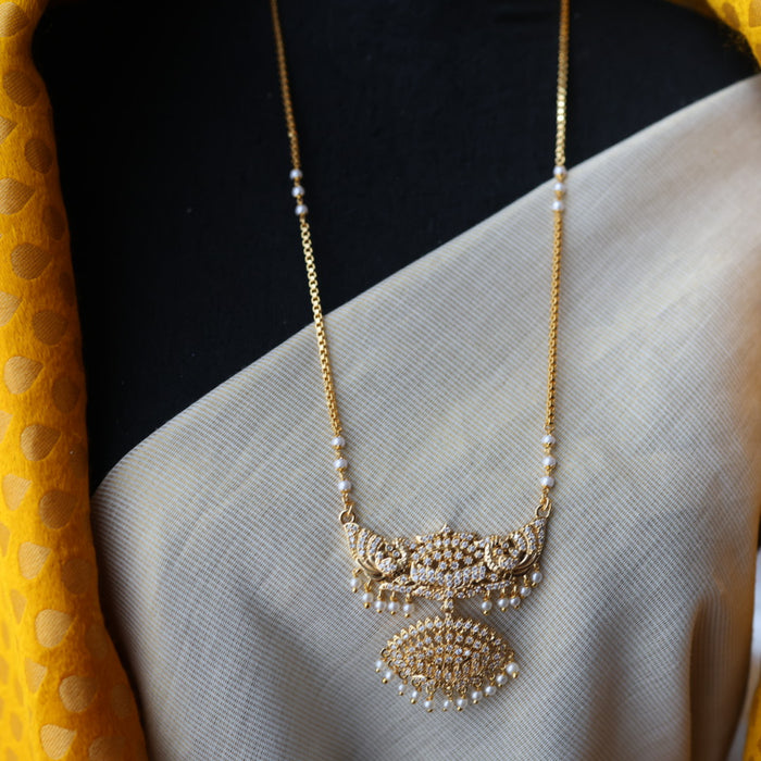 Heritage gold plated padakam necklace HP2134