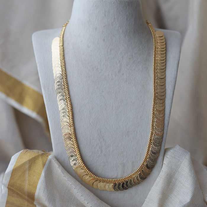Heritage gold plated coin long necklace HL662
