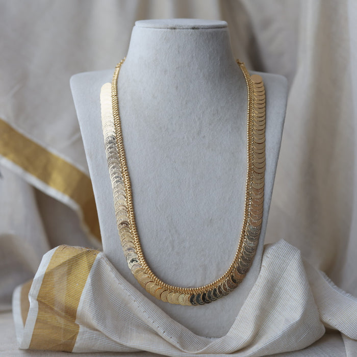 Heritage gold plated coin long necklace HL662