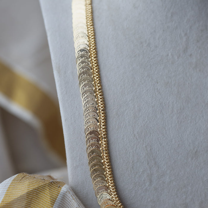 Heritage gold plated coin long necklace HL662