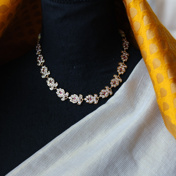 Heritage gold plated simple choker necklace H1001