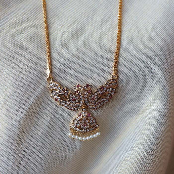 Heritage gold plated padakam long necklace HP2001