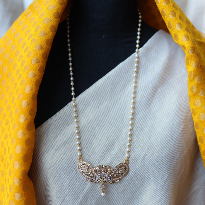 Heritage gold plated pendant long necklace HP456