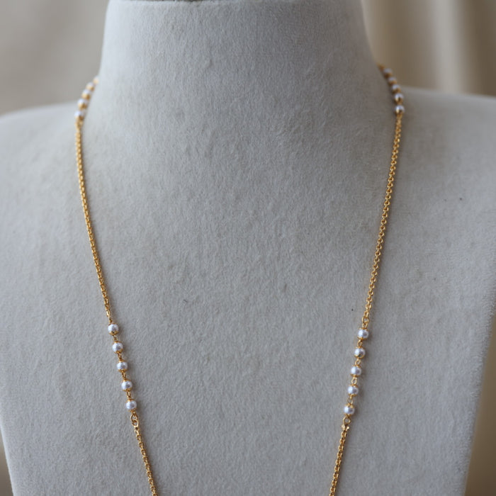 Heritage gold plated padakam long necklace HP7344