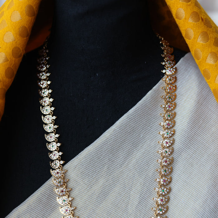 Heritage gold plated mango long necklace/ waistchain HL3001