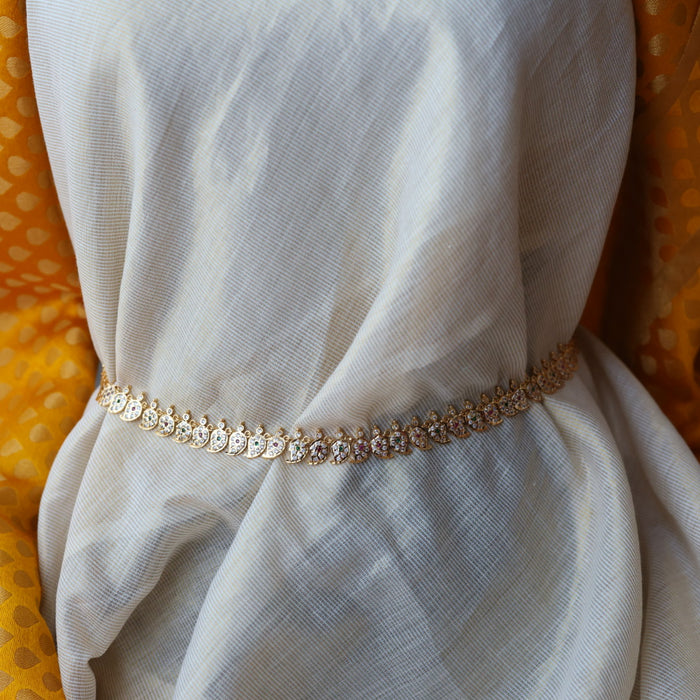 Heritage gold plated mango long necklace/ waistchain HL3001