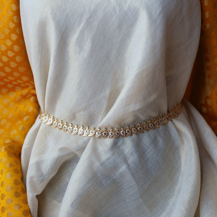 Heritage gold plated mango long necklace/ waistchain HL3001