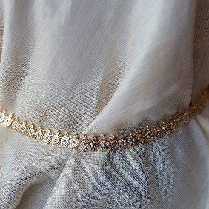 Heritage gold plated mango long necklace/ waistchain HL3001