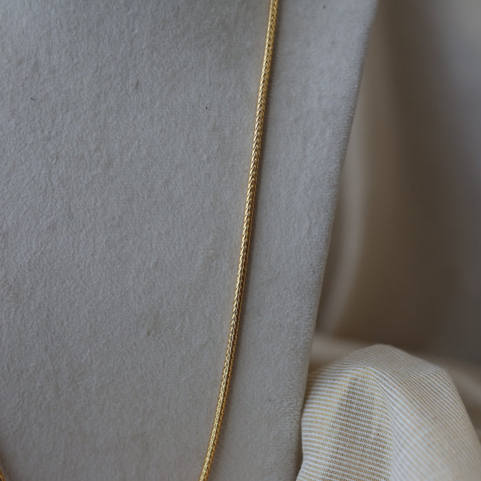 Heritage gold plated white stone kodi chain HC723