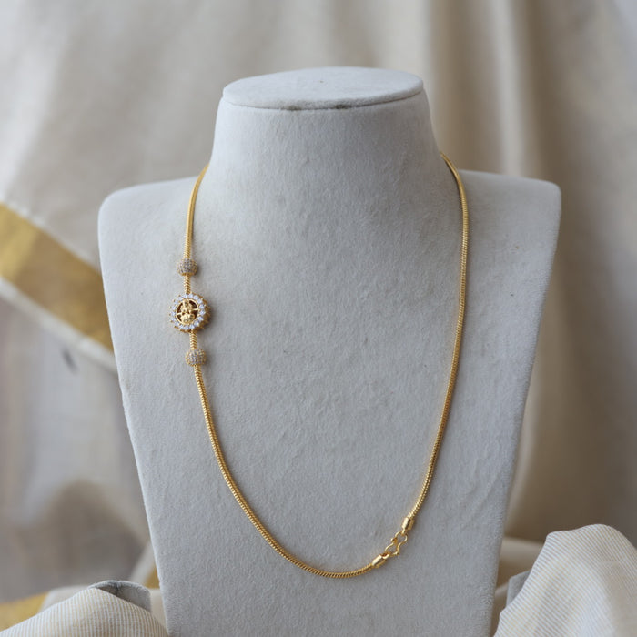 Heritage gold plated white stone kodi chain HC2011