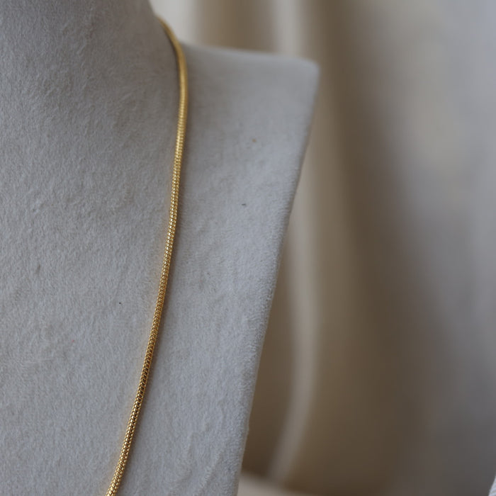 Heritage gold plated white stone kodi chain HC2011