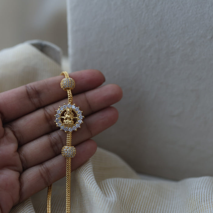 Heritage gold plated white stone kodi chain HC2011