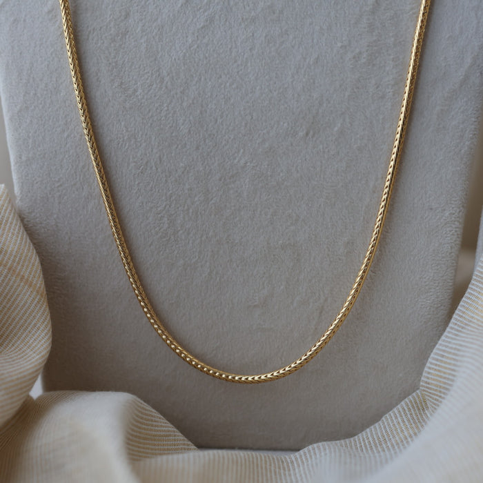 Heritage gold plated white stone kodi chain HC2819
