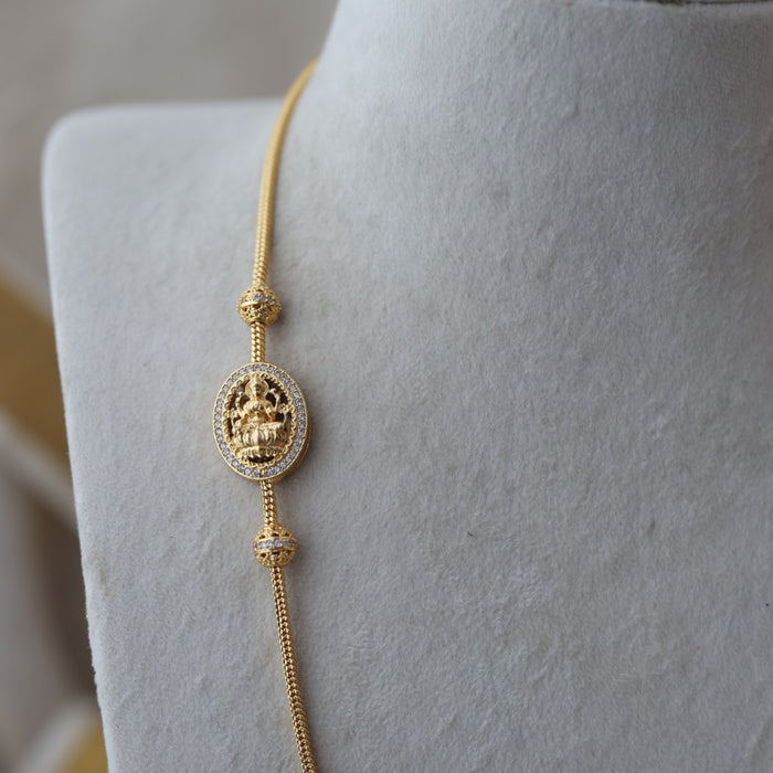 Heritage gold plated white stone kodi chain HC1083
