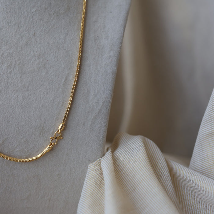 Heritage gold plated white stone kodi chain HC1083