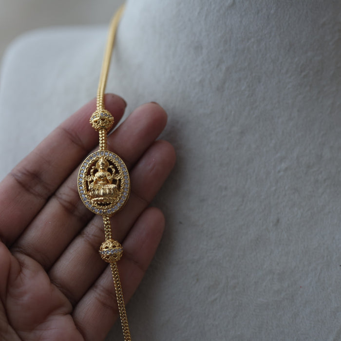 Heritage gold plated white stone kodi chain HC1083