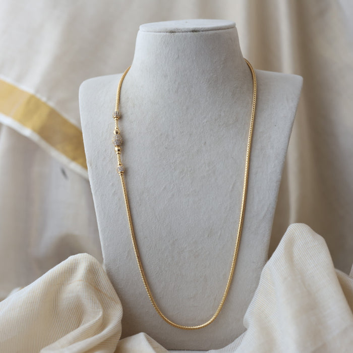 Heritage gold plated white stone kodi chain HC1983