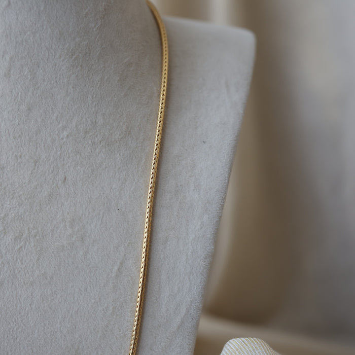 Heritage gold plated white stone kodi chain HC1983