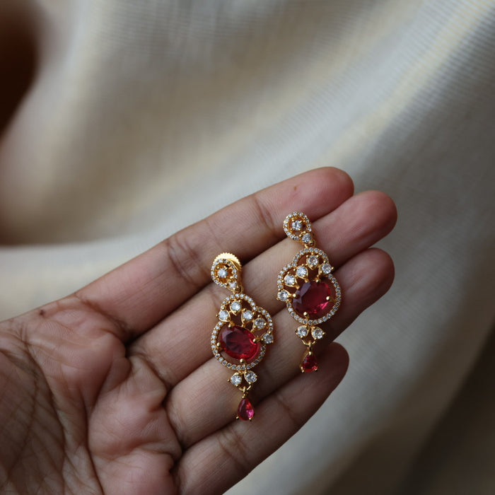 Heritage gold plated short necklace set with earrings H355