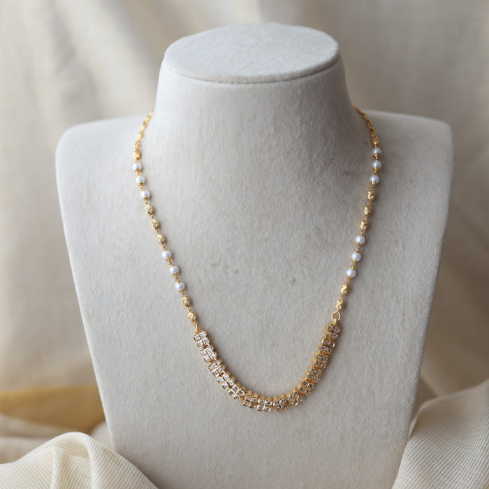 Heritage gold plated 2 IN 1 short necklace H499