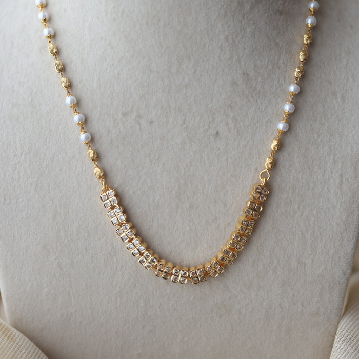 Heritage gold plated 2 IN 1 short necklace H499