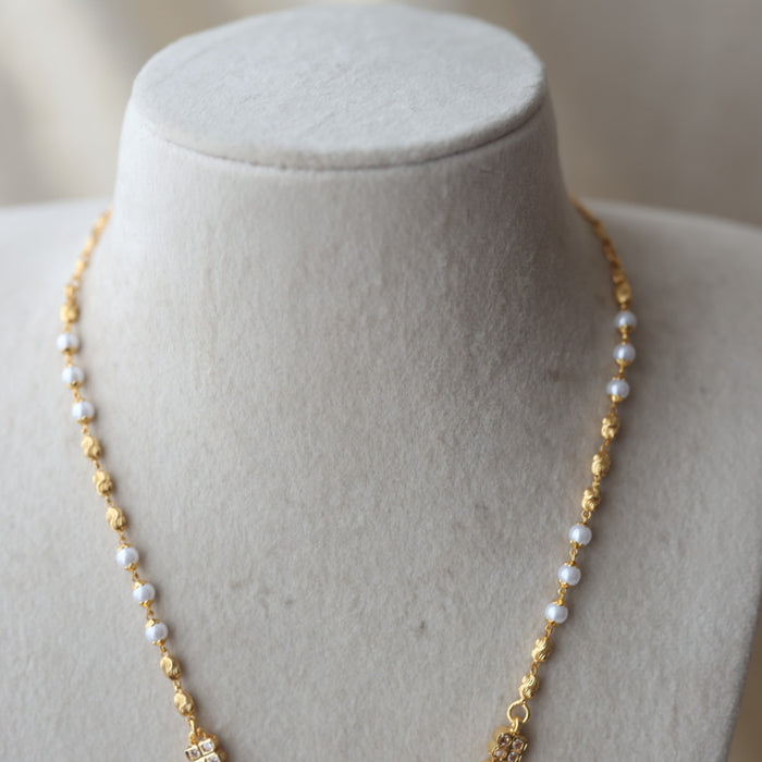Heritage gold plated 2 IN 1 short necklace H499
