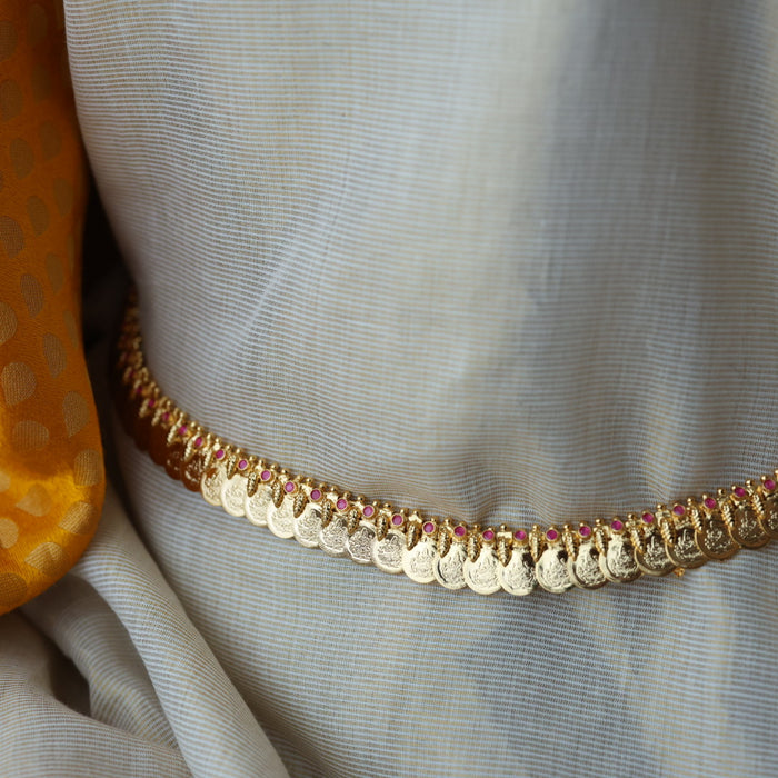 Heritage gold plated coin and mango design necklace/ waistchain  HL5643