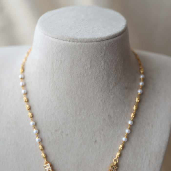 Heritage gold plated 2 IN 1 short necklace H499