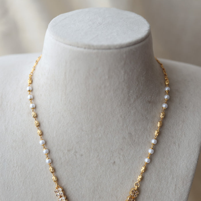 Heritage gold plated 2 IN 1 short necklace H499
