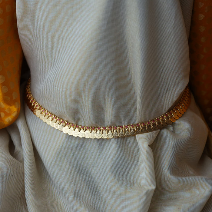 Heritage gold plated coin and mango design necklace/ waistchain  HL5643