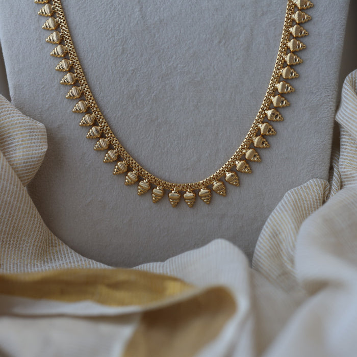 Heritage gold plated long necklace HL5011