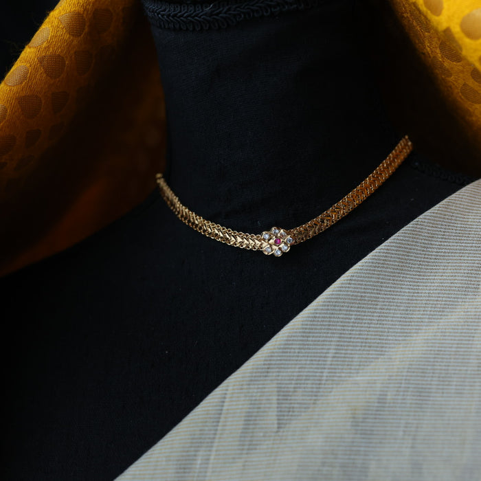 Heritage gold plated choker necklace H12173