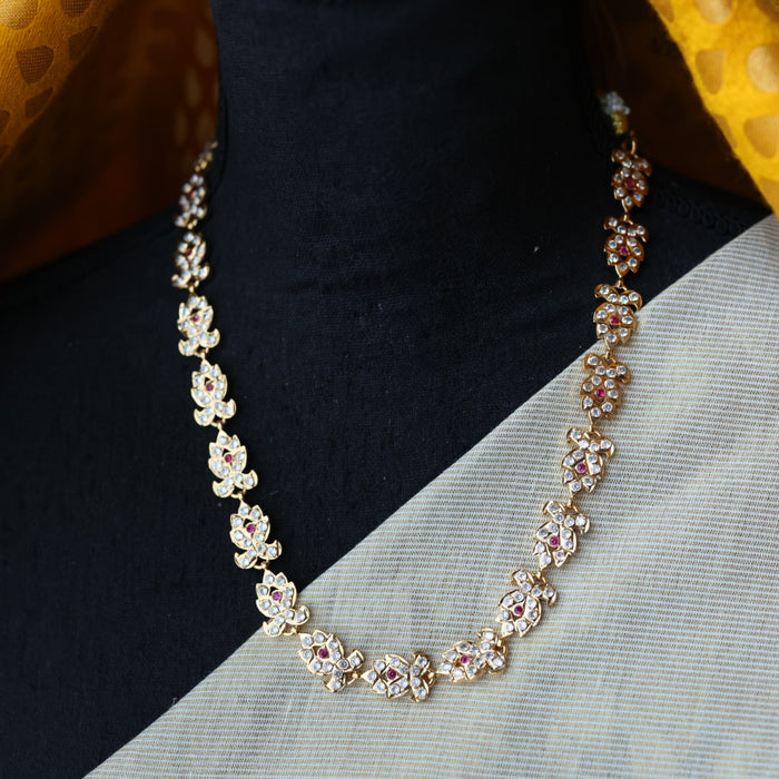 Heritage gold plated short necklace H1217
