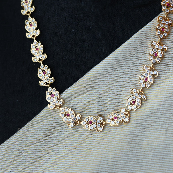 Heritage gold plated short necklace H1217