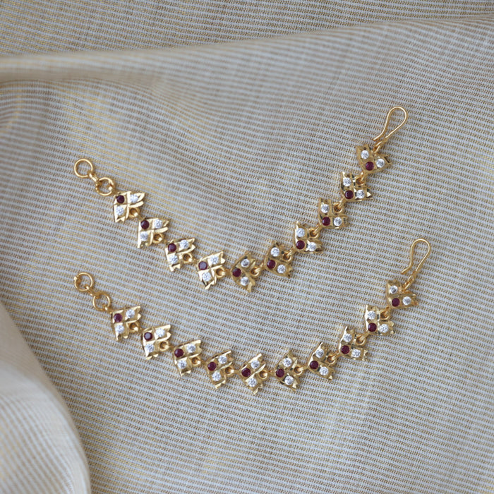 Heritage gold mattal ear accessories HM1213