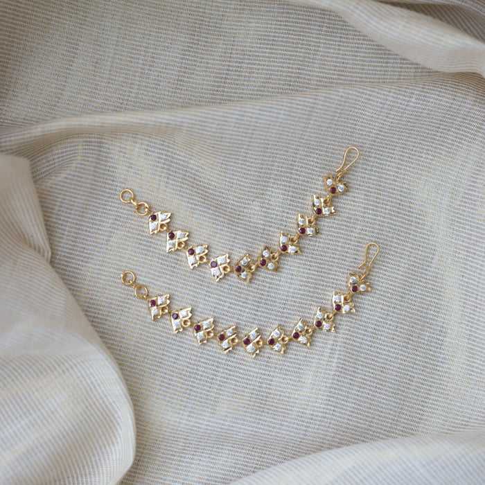 Heritage gold mattal ear accessories HM1213
