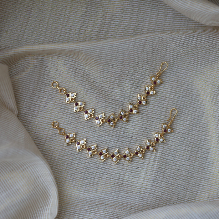 Heritage gold mattal ear accessories HM1213