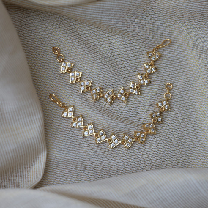 Heritage gold mattal ear accessories HM12172