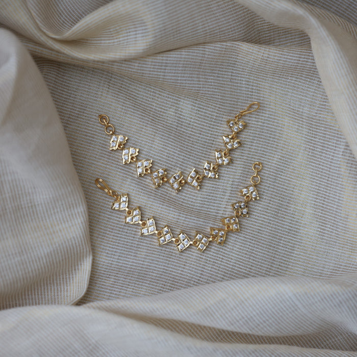 Heritage gold mattal ear accessories HM12172