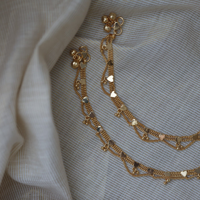 Heritage gold traditional anklet HAN325