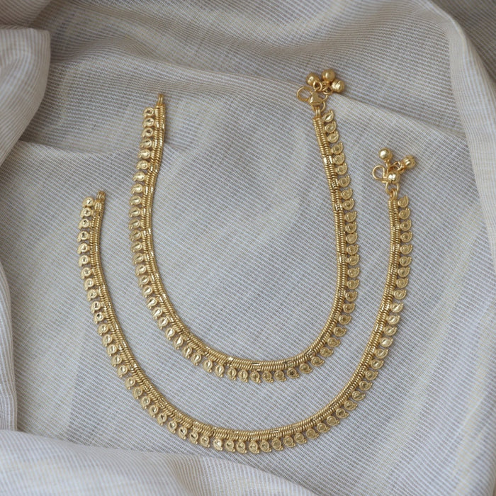 Heritage gold traditional anklet HAN3299