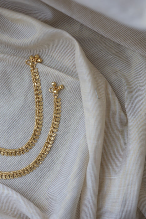 Heritage gold traditional anklet HAN3299