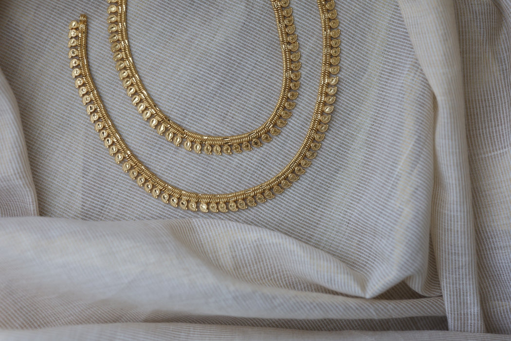 Heritage gold traditional anklet HAN3299