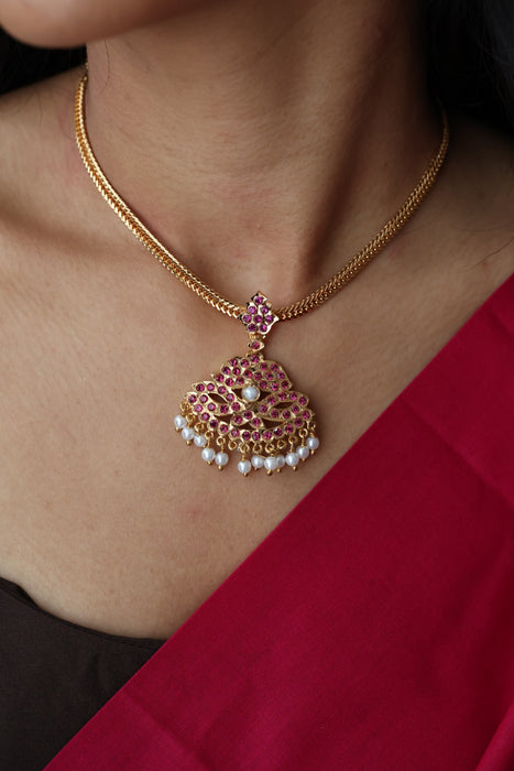 Heritage gold plated long necklace necklace H0276