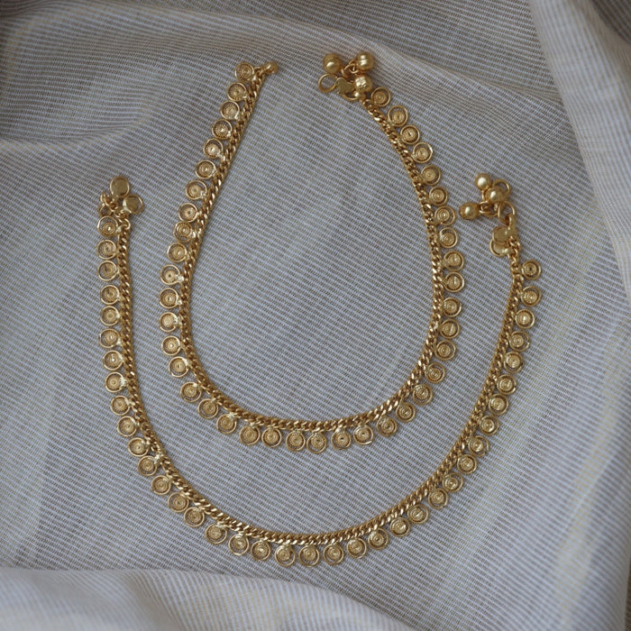 Heritage gold traditional anklet HAN02899